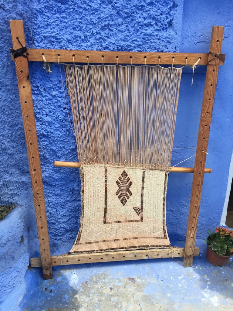Traditional Loom Berber Wool Rugs Rif Mountains Chefchaouen Morocco