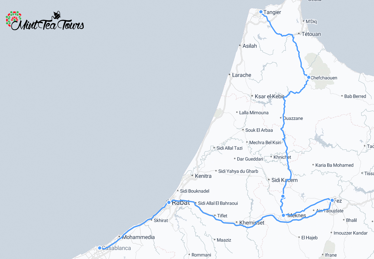 7 Day Northern Morocco Discovery 5 403 miles / 648 kilometres